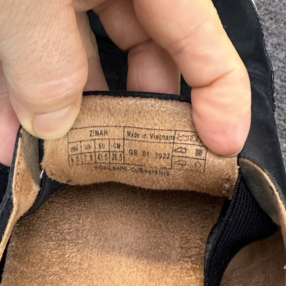 ✅Vionic Slip-On Loafers Womens Sz 9.5 Zinah Black Leather Casual Sneakers Shoes - Picture 2 of 11